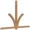 Ekena Millwork Redmond Smooth Timber Gable Bracket, Western Red Cedar, 96"W x 64"H x 3 1/2"D x 3 1/2"F, 16/12 Pitch GBW096X64X0404RED00SWR - alternate 5